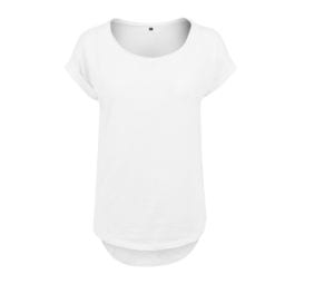 Build Your Brand BY036 - Camiseta corpo extendido Branco
