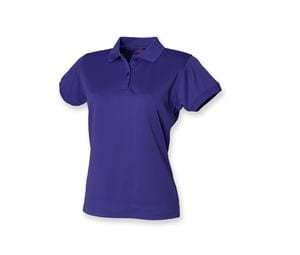 Henbury HY476 - Camisa polo feminina respirável Borgonha