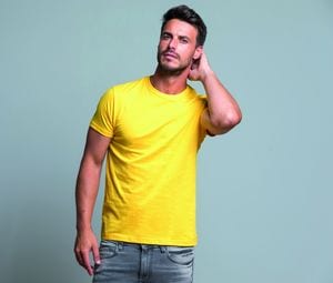 JHK JK145 - Madrid T-shirt de gola redonda para homem Gold
