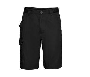 Russell JZ002 - Shorts de trabalho para homens Black