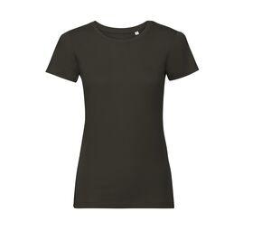 Russell RU108F - Mulher de camiseta orgânica Dark Olive