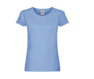 Fruit of the Loom SC1422 - Camiseta do pescoço redondo feminino Sky Blue