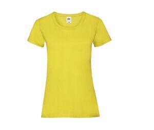 FRUIT OF THE LOOM SC600 - T-Shirt Lady-Fit Valueweight Yellow