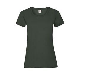 FRUIT OF THE LOOM SC600 - T-Shirt Lady-Fit Valueweight Bottle Green