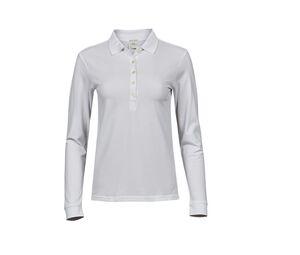 TEE JAYS TJ146 - Polo stretch manches longues femme Branco