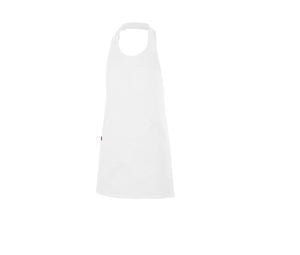 VELILLA V4212 - Avental de bibom de botão curto Branco