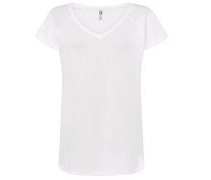 JHK JK411 - Camiseta estilo urbano corte V Branco