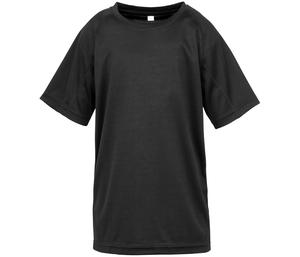 Spiro SP287J - T-shirt respirável AIRCOOL para crianças Black