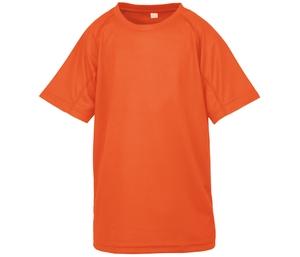 Spiro SP287J - T-shirt respirável AIRCOOL para crianças Flo Orange