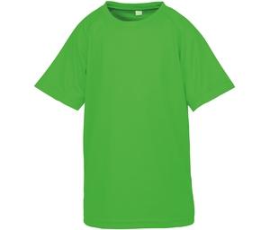 Spiro SP287J - T-shirt respirável AIRCOOL para crianças Flo Green