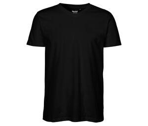 Neutral O61005 - Camiseta masculina com decote em V Black