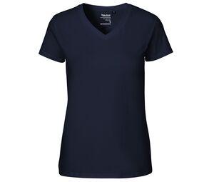 Neutral O81005 - Camiseta feminina com decote em V Navy