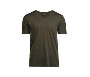 Tee Jays TJ5004 - Camiseta de decote em V masculina Dark Olive