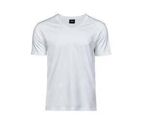 Tee Jays TJ5004 - Camiseta de decote em V masculina Branco