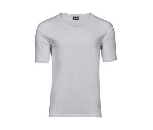 TEE JAYS TJ401 - T-shirt stretch col V Branco