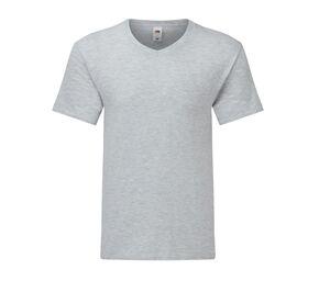 Fruit of the Loom SC154 - Camiseta de decote em V masculina Heather Grey