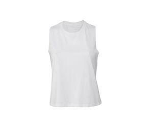 Bella+Canvas BE6682 - Camiseta regata feminina de corrida Solid White Blend