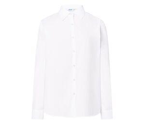 JHK JK615 - Camisa feminina de popelina Branco