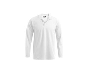 Promodoro PM4600 - Camisa pólo masculina de manga comprida 220 Branco