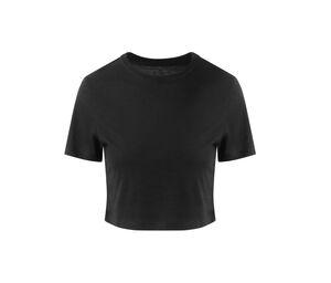 JUST T'S JT006 - T-shirt de triblend curta feminina Solid Black