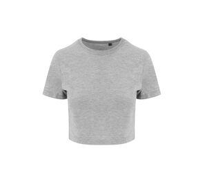 JUST T'S JT006 - T-shirt de triblend curta feminina Heather Grey