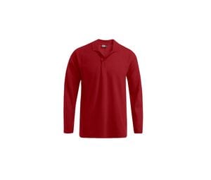 Promodoro PM4600 - Camisa pólo masculina de manga comprida 220 Fire Red