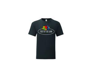 FRUIT OF THE LOOM VINTAGE SCV150 - Camiseta masculina com logotipo da Fruit of the Loom Black