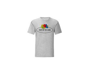 FRUIT OF THE LOOM VINTAGE SCV150 - Camiseta masculina com logotipo da Fruit of the Loom Heather Grey