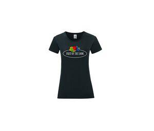 FRUIT OF THE LOOM VINTAGE SCV151 - Camiseta feminina com o logotipo Fruit of the Loom
