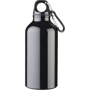 PF Concept 100002 - Garrafa de água com mosquetão em alumínio de 400 ml "Oregon" Solid Black