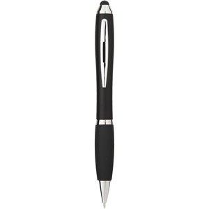 PF Concept 106392 - Esferográfica stylus colorida com pega preta "Nash" Solid Black