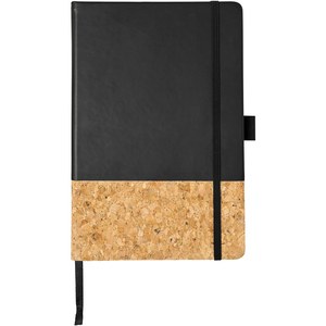JournalBooks 107320 - Bloco de notas A5 de PU e cortiça "Evora" Solid Black