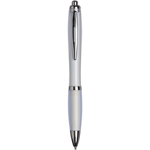 PF Concept 210335 - Curvy ballpoint pen with frosted barrel and grip Branco