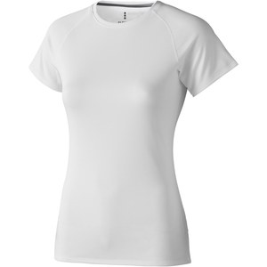 Elevate Life 39011 - T-shirt manga curta cool fit de mulher "Niagara" Branco