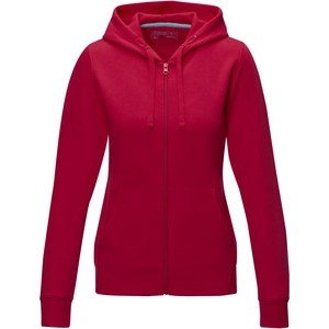 Elevate NXT 37511 - Hoodie para mulher com fecho em material orgânico GOTS "Ruby"