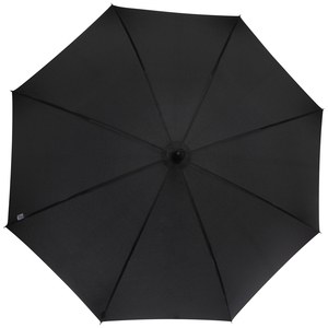 Luxe 109413 - Guarda-chuva de 23" de abertura automática com aspeto de carbono e cabo torto "Fontana" Solid Black