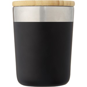 PF Concept 100670 - Copo térmico de 300 ml de cobre isolado a vácuo em aço inoxidável com tampa de bambu "Lagan" Solid Black