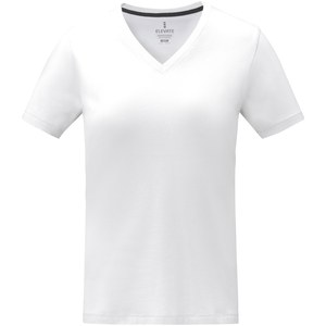 Elevate Life 38031 - T-shirt de manga curta e gola em V para mulher "Somoto"  Branco