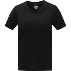 Elevate Life 38031 - T-shirt de manga curta e gola em V para mulher "Somoto"  Solid Black