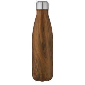 PF Concept 100683 - Garrafa de 500 ml de aço inoxidável isolada a vácuo com impressão de madeira "Cove" Wood
