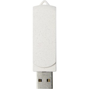 PF Concept 123743 - Pen USB de 4GB em palha de trigo "Rotate" Beige