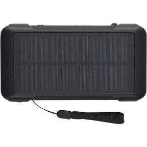 PF Concept 124346 - Powerbank solar com dínamo de 10 000 mAh em plástico reciclado RCS "Soldy"