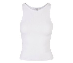 BUILD YOUR BRAND BY208 - LADIES RACER BACK TOP Branco