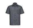 Russell Collection JZ935 - Camisa De Homem De Manga Curta - Polycotton Easy Care Popline