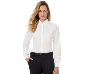 B&C BC722 - Camisa Popline de Senhora Smart de Manga Comprida