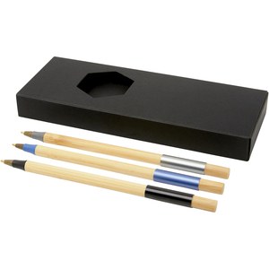PF Concept 107779 - Conjunto de 3 canetas de bambu "Kerf"