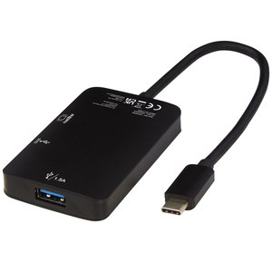 Tekiō® 124230 - Adaptador multimédia de alumínio Tipo-C (USB-A/Tipo-C/HDMI) "ADAPT"