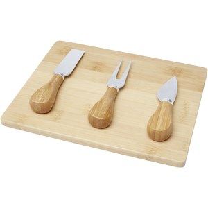 Seasons 113301 - Tábua e utensílios para queijo de bambu "Ement"