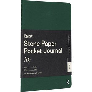 Karst® 107799 - Papel de pedra A6 para diário de bolso com capa mole - em branco "Karst®"