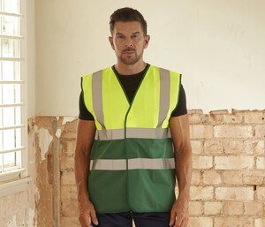 YOKO YK122 - HI-VIS TWO-TONE WAISTCOAT